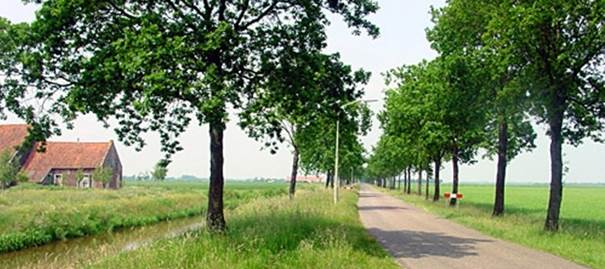 De streek Kalkwijk ten zuiden van Hoogezand.